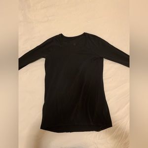 Black cotton long sleeve t shirt